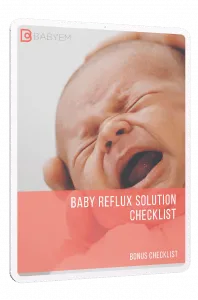 Image of a baby with colic