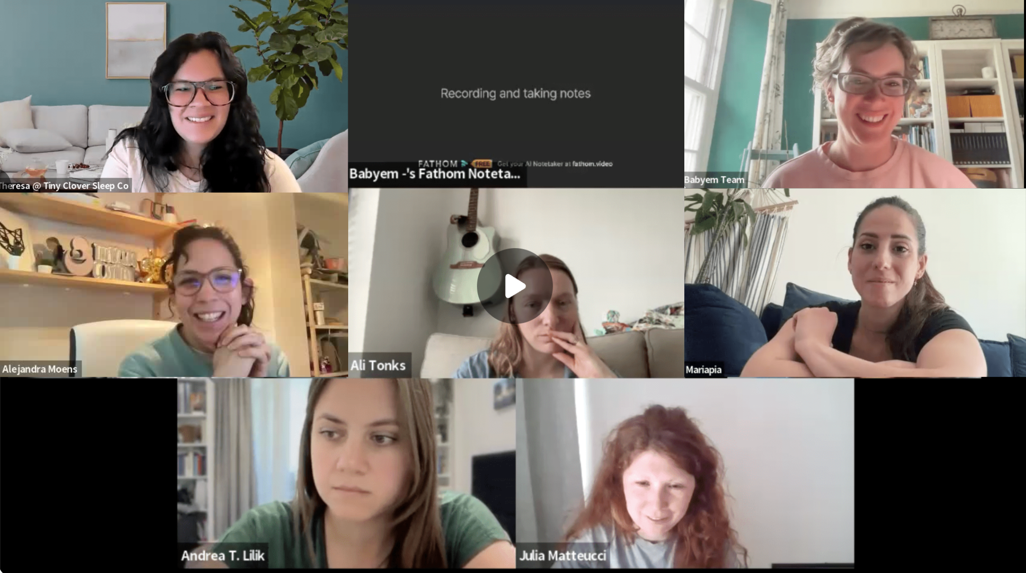 Live group coaching call with the Babyem team and Holistic Sleep Coaching students